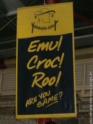 Emu, crocodile, kangourou...